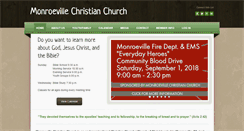 Desktop Screenshot of monroevillechristianchurch.com