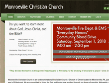 Tablet Screenshot of monroevillechristianchurch.com